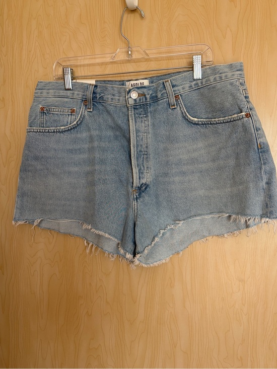 Agolde Pants - Agolde Mila High Rise Denim short NWT vintage style frayed leg size 34